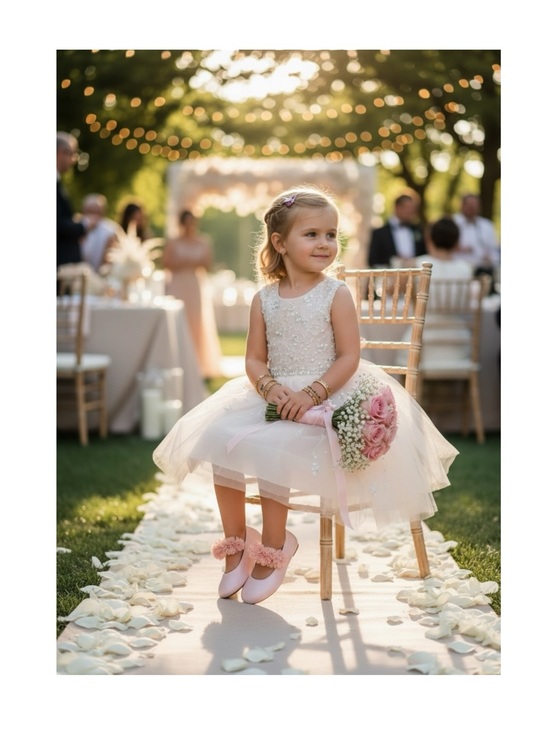 Nina Other - new Nina ❀ Flower Child Medina Embellished Ballet Flats ❀ Pearl Pink ❀ Girls 12